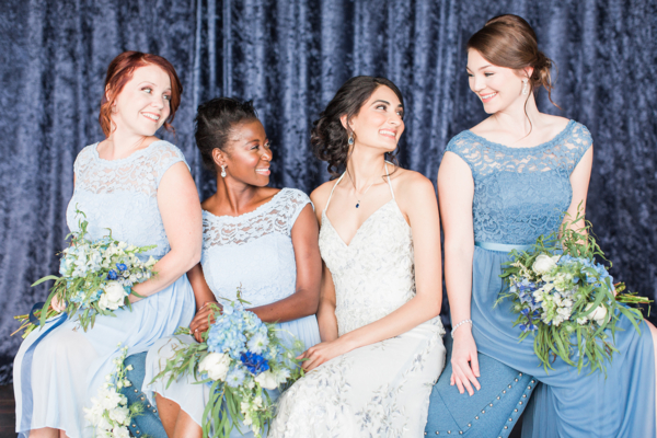 Bridal Party in Blue