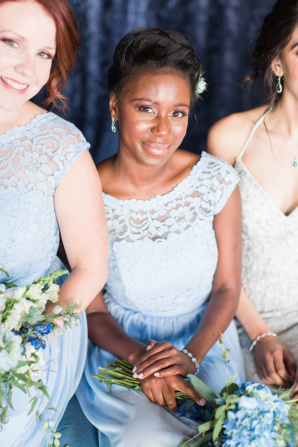 Bridesmaids in Blue