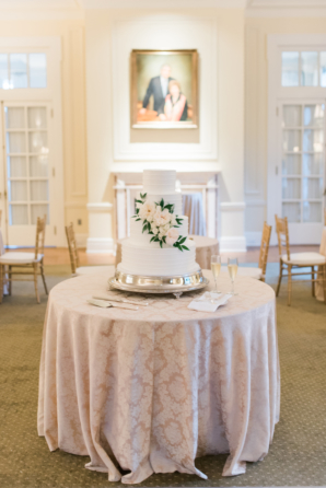 Cake Table with Lace Linen
