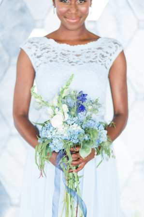 Pale Blue Bridesmaid Dress