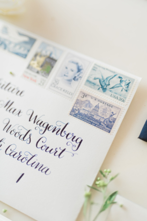 Vintage Stamps and Calligraphy
