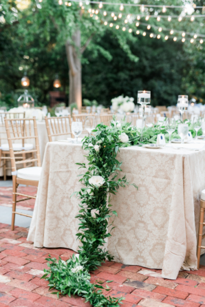 Wedding Table with Garland