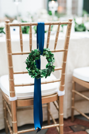Wreaths on Wedding Chair