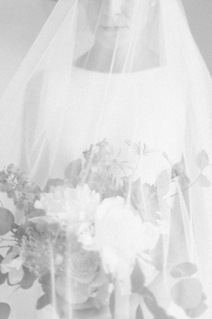 Black and White Bridal Portrait Sara Lynn