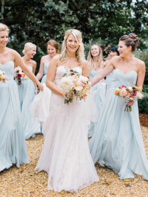 Bridesmaids in Light Blue