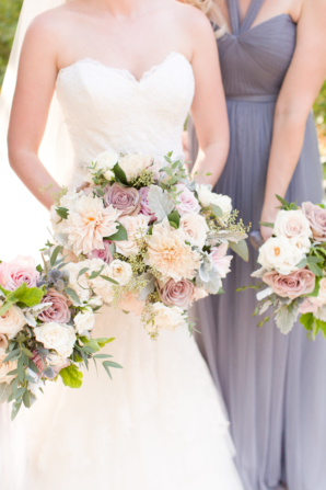 Lavender and Ivory Bouquets