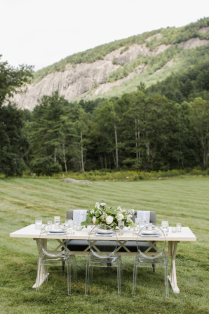 Mountain Wedding Rustic Table
