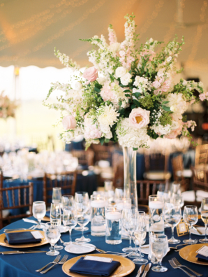 Navy and Pink Wedding