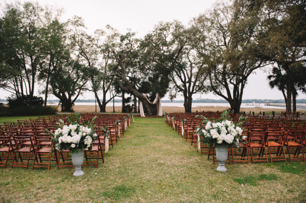 Outdoor Wedding Ceremony with Trees
