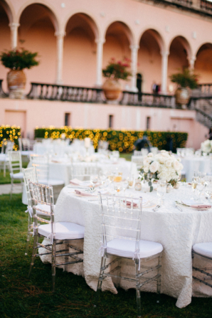 Outdoor Wedding with Ivory and Blush Colors