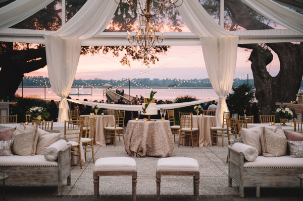 Tent Reception at Sunset