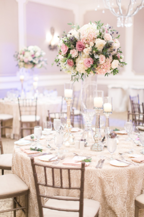 Wedding Reception in Purple and Ivory