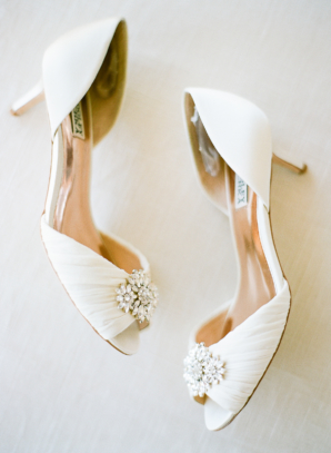 White DOrsay Wedding Shoes