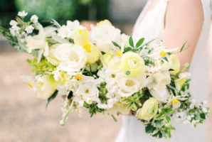 Yellow and White Bride Bouquet