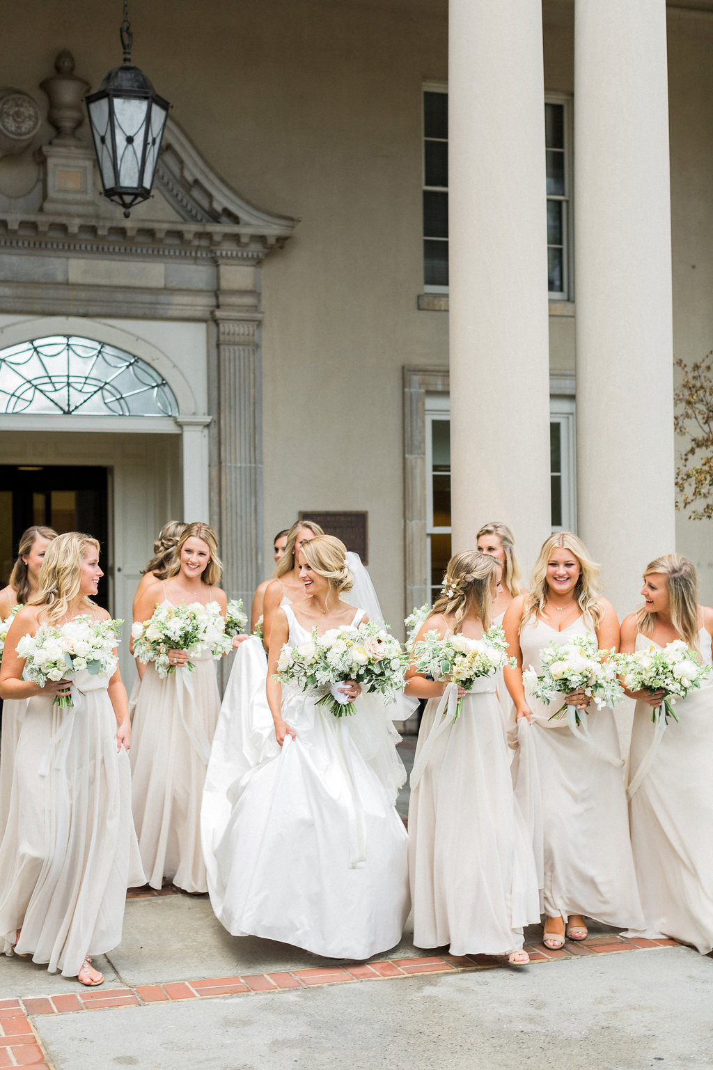 Bridesmaids in Taupe