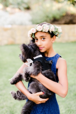 Flower Girl with Dog