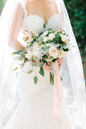 Loose Blush and Ivory Bridal Bouquet