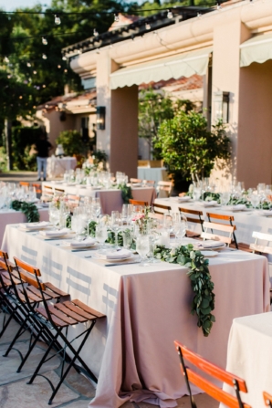 Outdoor Reception at Villa