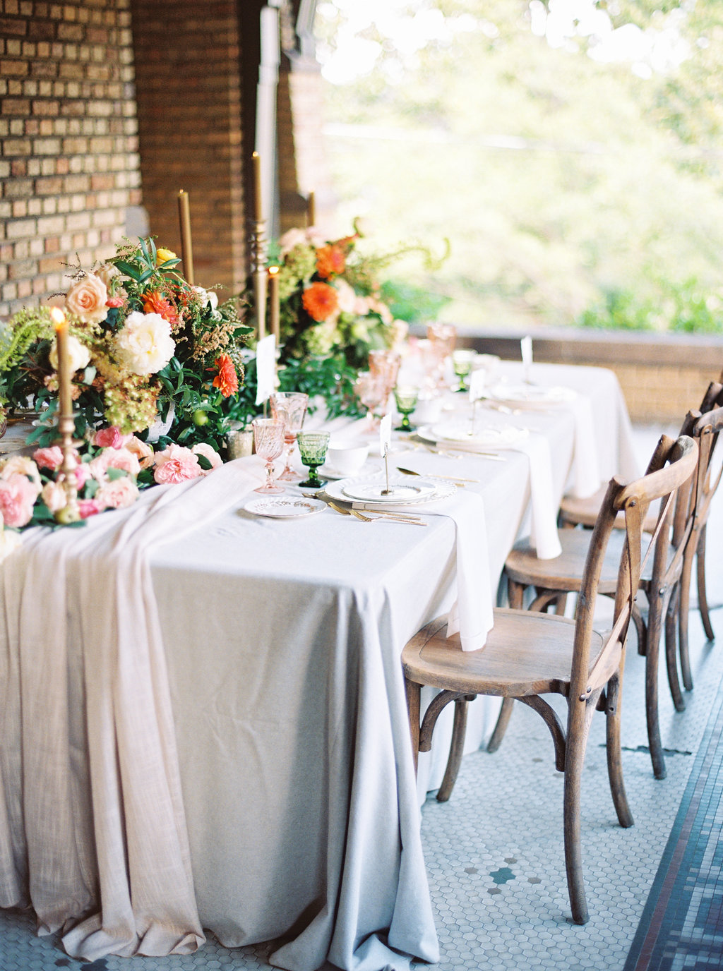 Wedding Table with Autumn Flowers