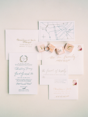 Wedding Invitations with Custom Monogram