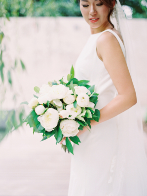 White Peony Bride Bouquet