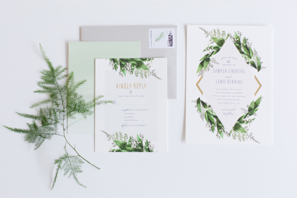 Botanical Wedding Invitations from Minted