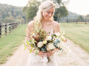 Bride with Autumn Bouquet