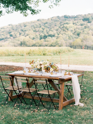 Elegant Rustic Fall Wedding Table