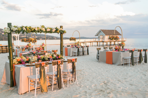 Glamorous Beach Wedding