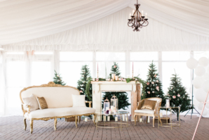 Gold and White Holiday Wedding