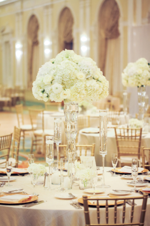 Gold and White Hotel Wedding