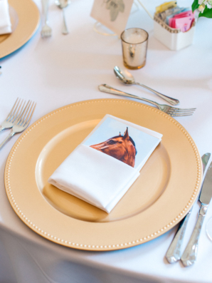 Horse Place Card for Kentucky Wedding