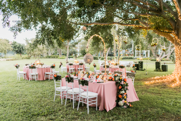 Romantic Secret Garden Wedding Reception