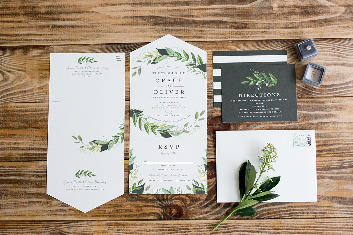 Vinces of Green Invitation from Minted