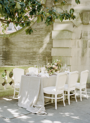 Elegant Outdoor Estate Wedding Table