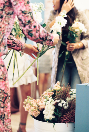 Flower Arranging at Party