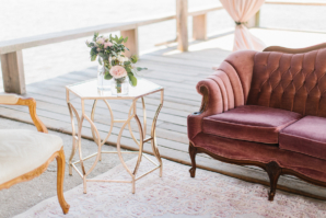 Gold and Pink Wedding Lounge