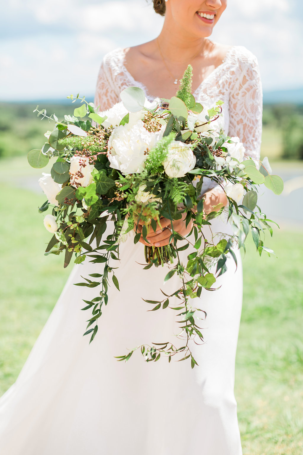 Bouquet with Overflowing Greenery