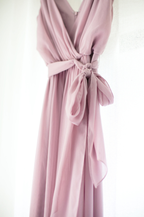 Davids Bridal Silk Wrap Dress