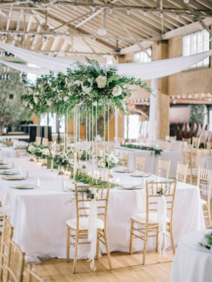 Gold and Green Wedding Reception