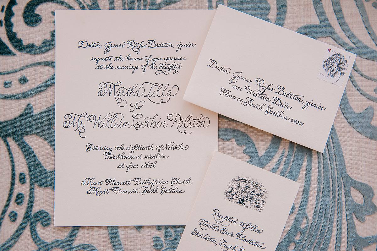 Hand Lettered Wedding Invitations
