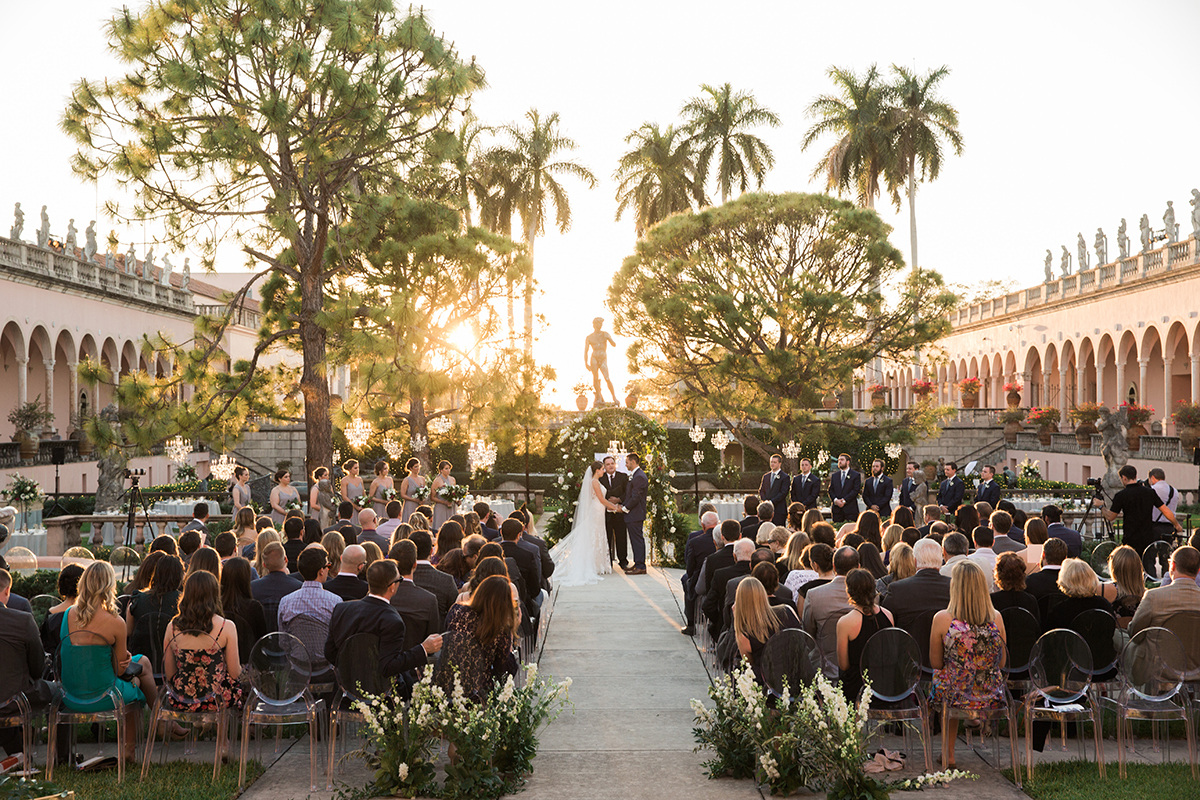 Romantic Wedding at the Ringling Museum