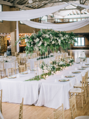 Tall Greenery Centerpieces