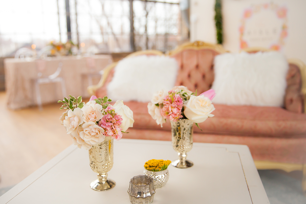 Blush and White Wedding Lounge