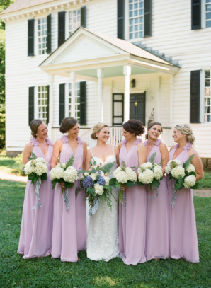 Bridesmaids in Lilac