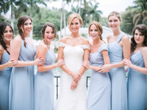 Bridesmaids in Robins Egg Blue