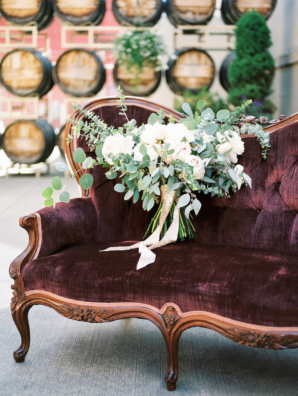 Burgundy and Green Wedding Lounge