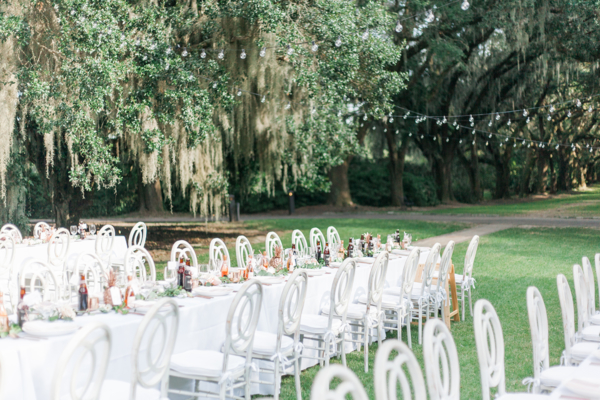 Outdoor Wedding Reception in Charleston