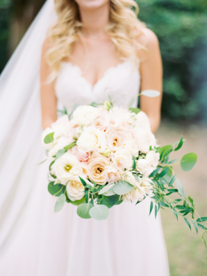 Pale Peach and Ivory Bridal Bouquet