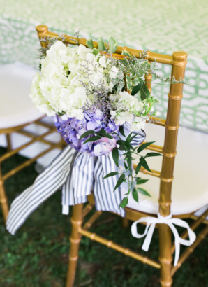 Purple and White Hydrangea Wedding Flowers